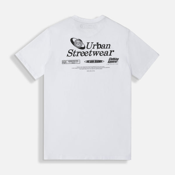 CAMISETA ESPECIAL ESTAMPADO LOCALIZADO COLOR BLANCO OPTICO