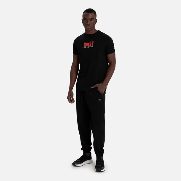CAMISETA ESPECIAL ESTAMPADO LOCALIZADO COLOR NEGRO