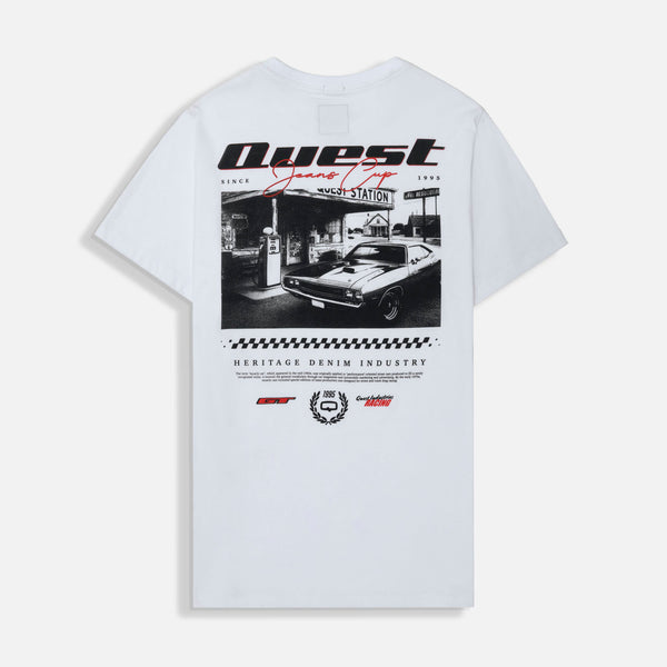 CAMISETA ESPECIAL ESTAMPADO LOCALIZADO COLOR BLANCO BLANCO