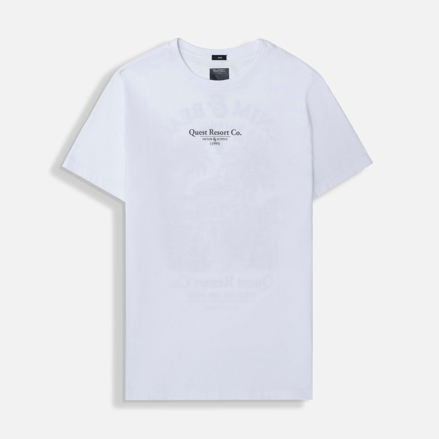 CAMISETA ESPECIAL ESTAMPADO LOCALIZADO COLOR BLANCO BLANCO
