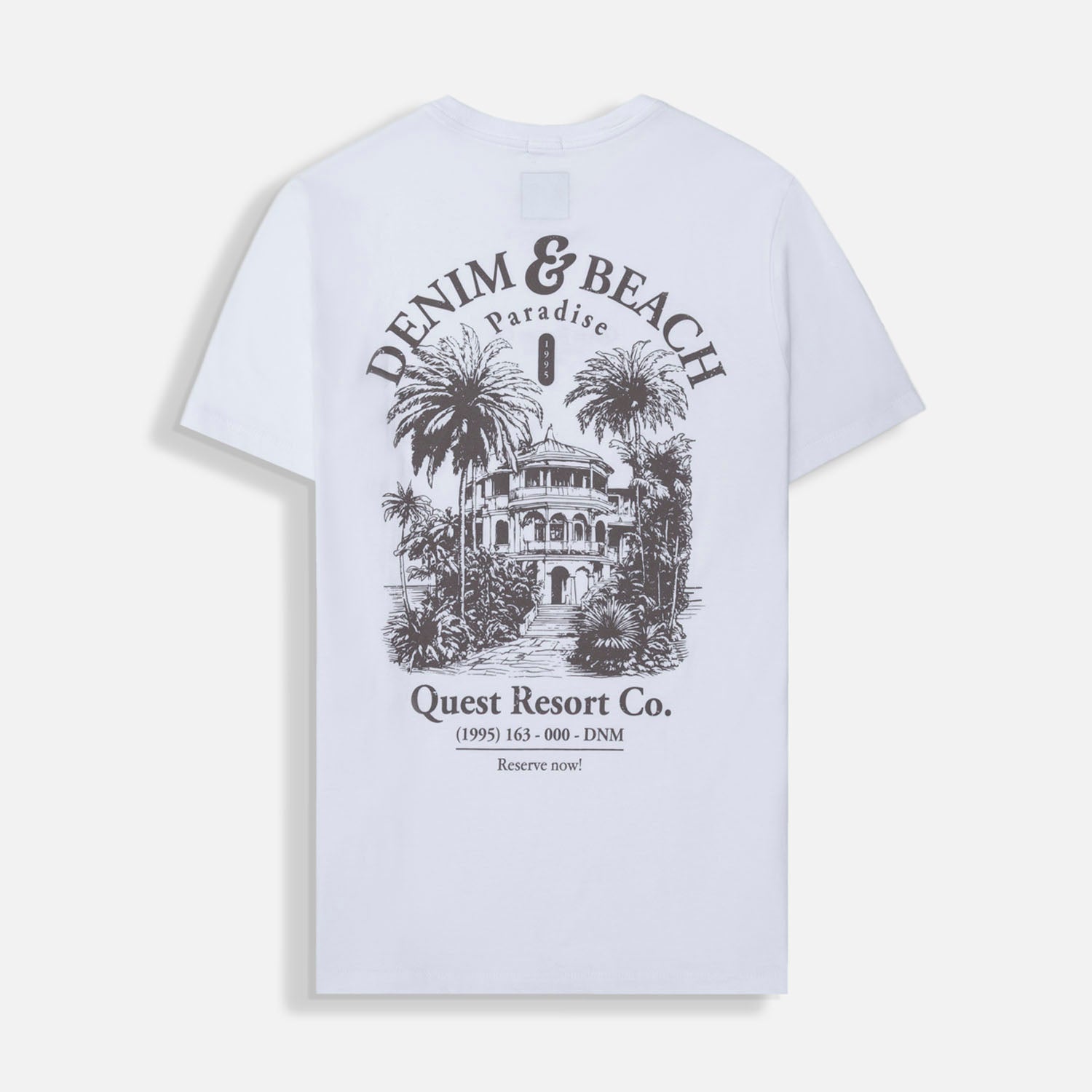 CAMISETA ESPECIAL ESTAMPADO LOCALIZADO COLOR BLANCO BLANCO