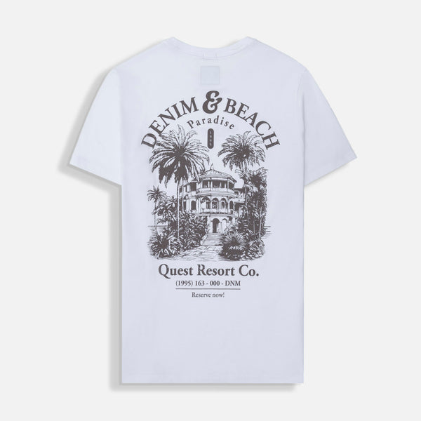 CAMISETA ESPECIAL ESTAMPADO LOCALIZADO COLOR BLANCO BLANCO