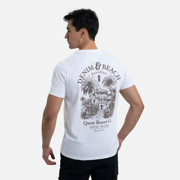 CAMISETA ESPECIAL ESTAMPADO LOCALIZADO COLOR BLANCO BLANCO
