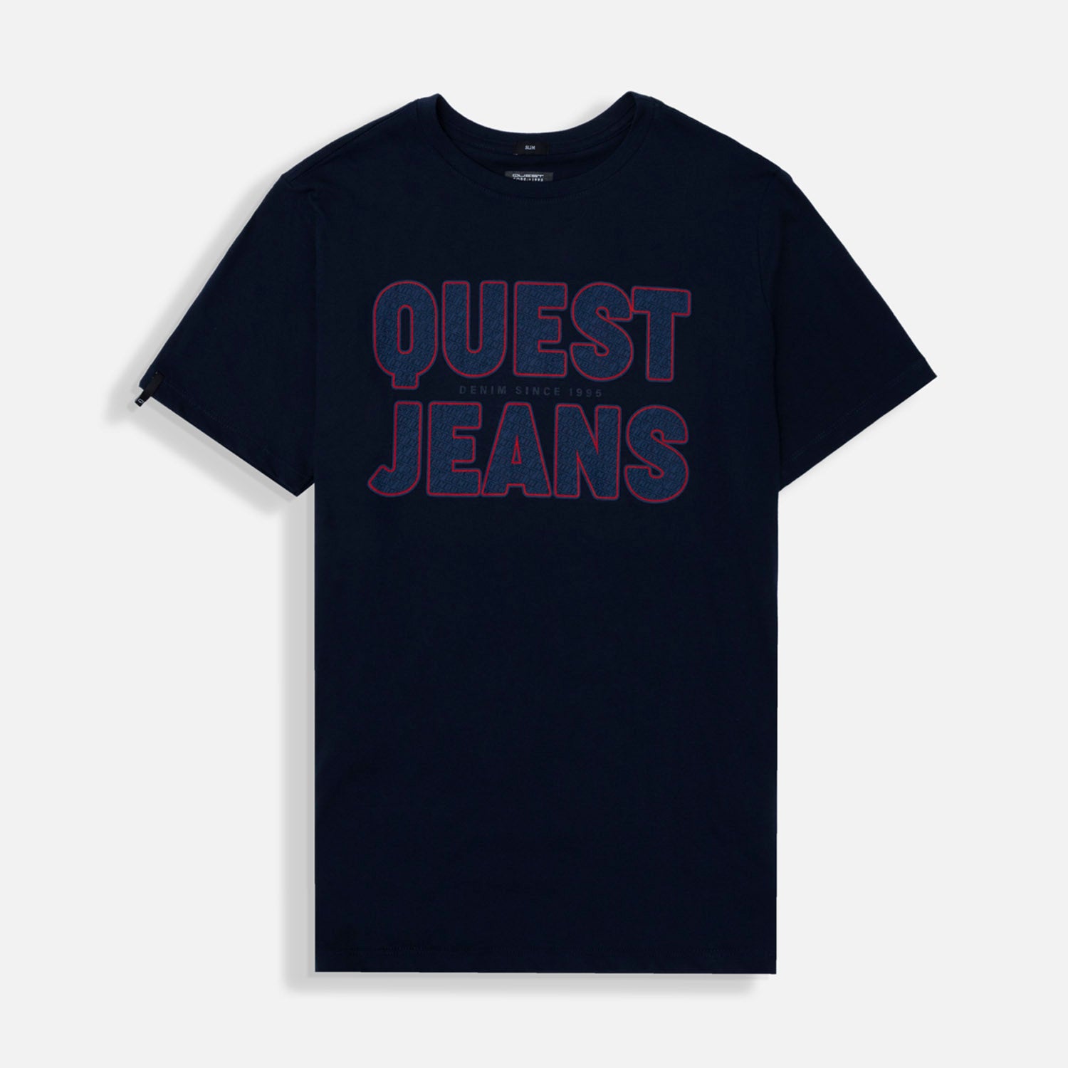 CAMISETA ESPECIAL ESTAMPADO LOCALIZADO COLOR AZUL OSCURO