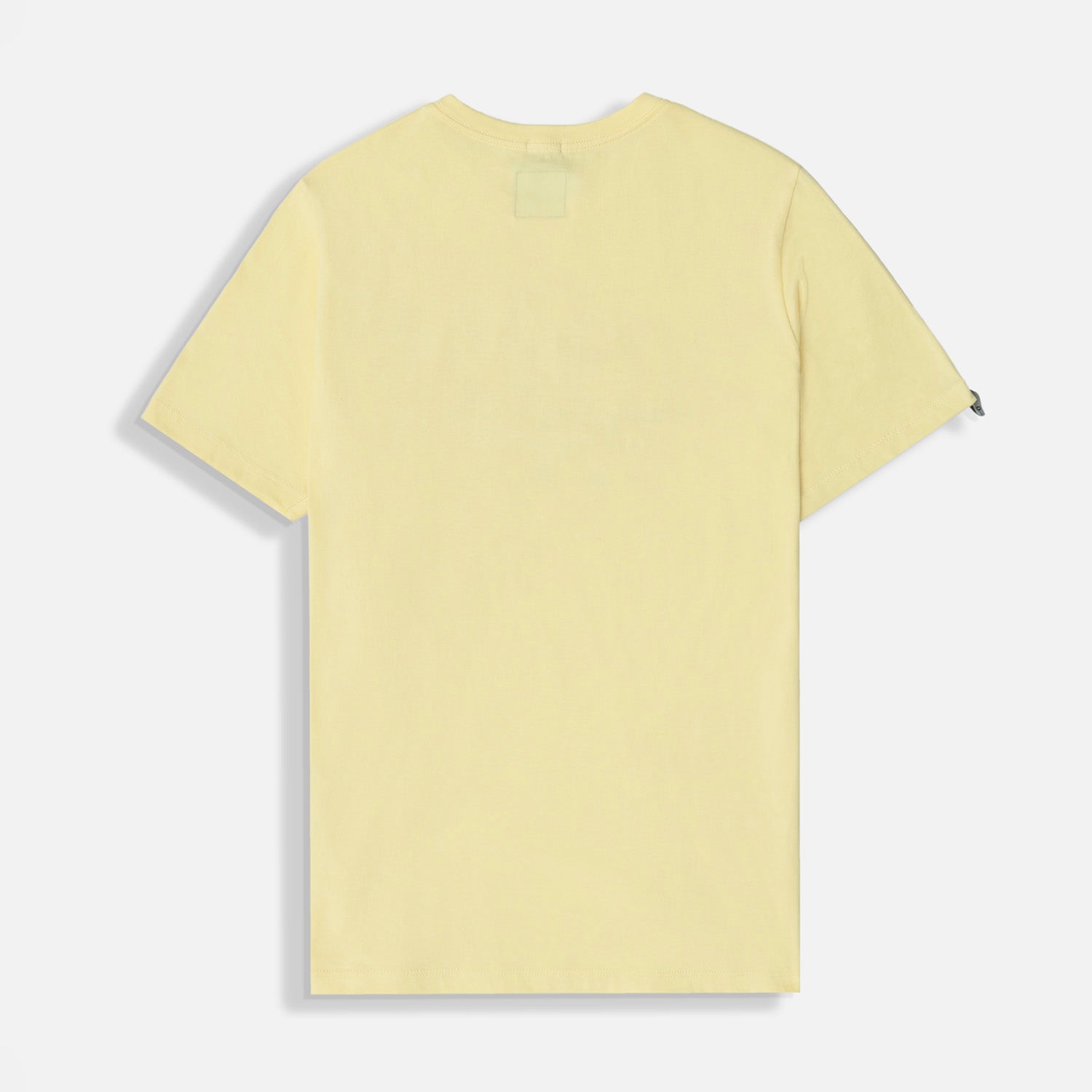 CAMISETA ESPECIAL ESTAMPADO LOCALIZADO COLOR BANANA PALIDO