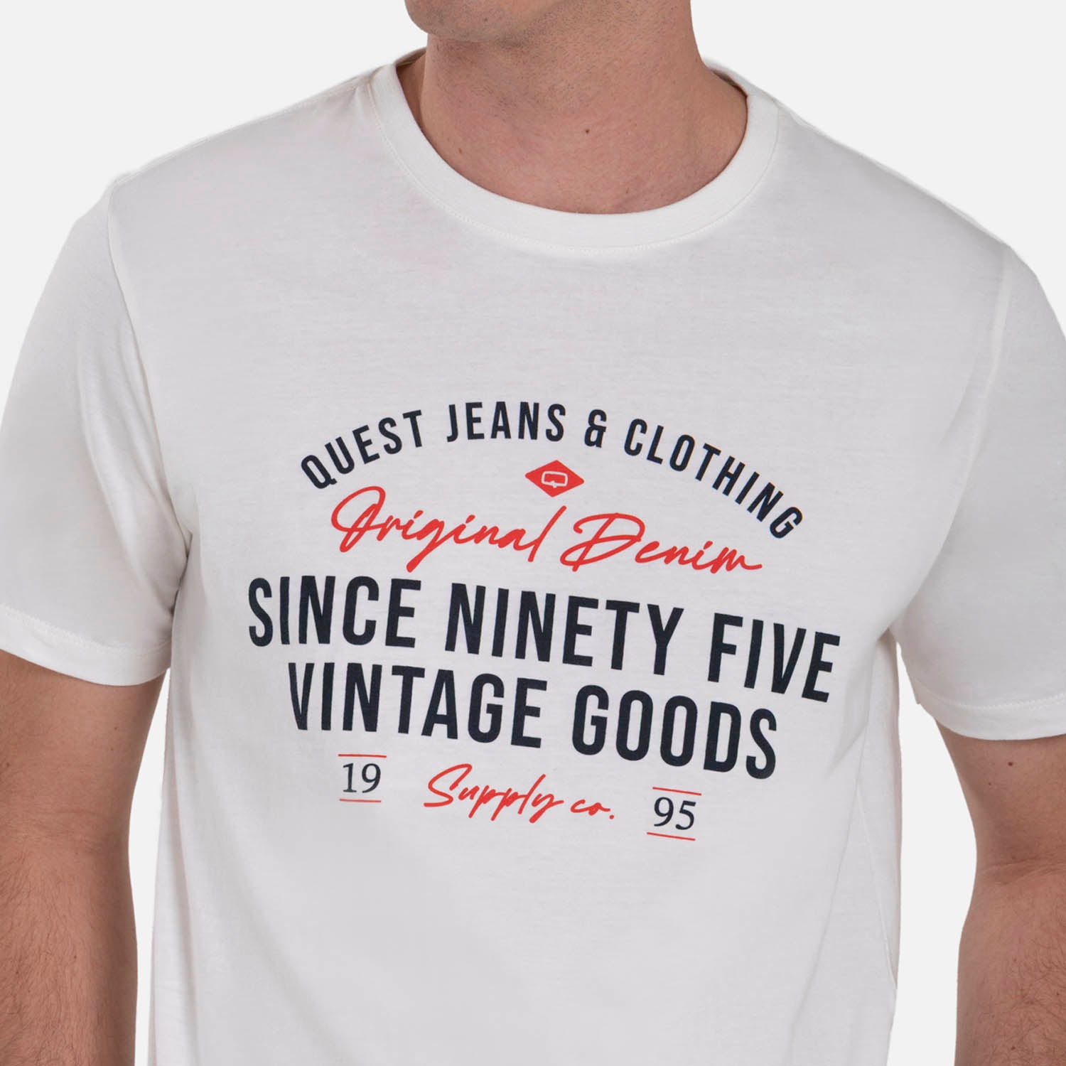 CAMISETA ESPECIAL ESTAMPADO LOCALIZADO COLOR IVORY