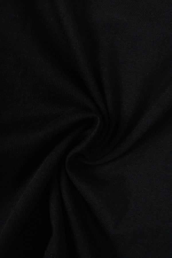 CAMISETA ESPECIAL ESTAMPADO LOCALIZADO COLOR NEGRO