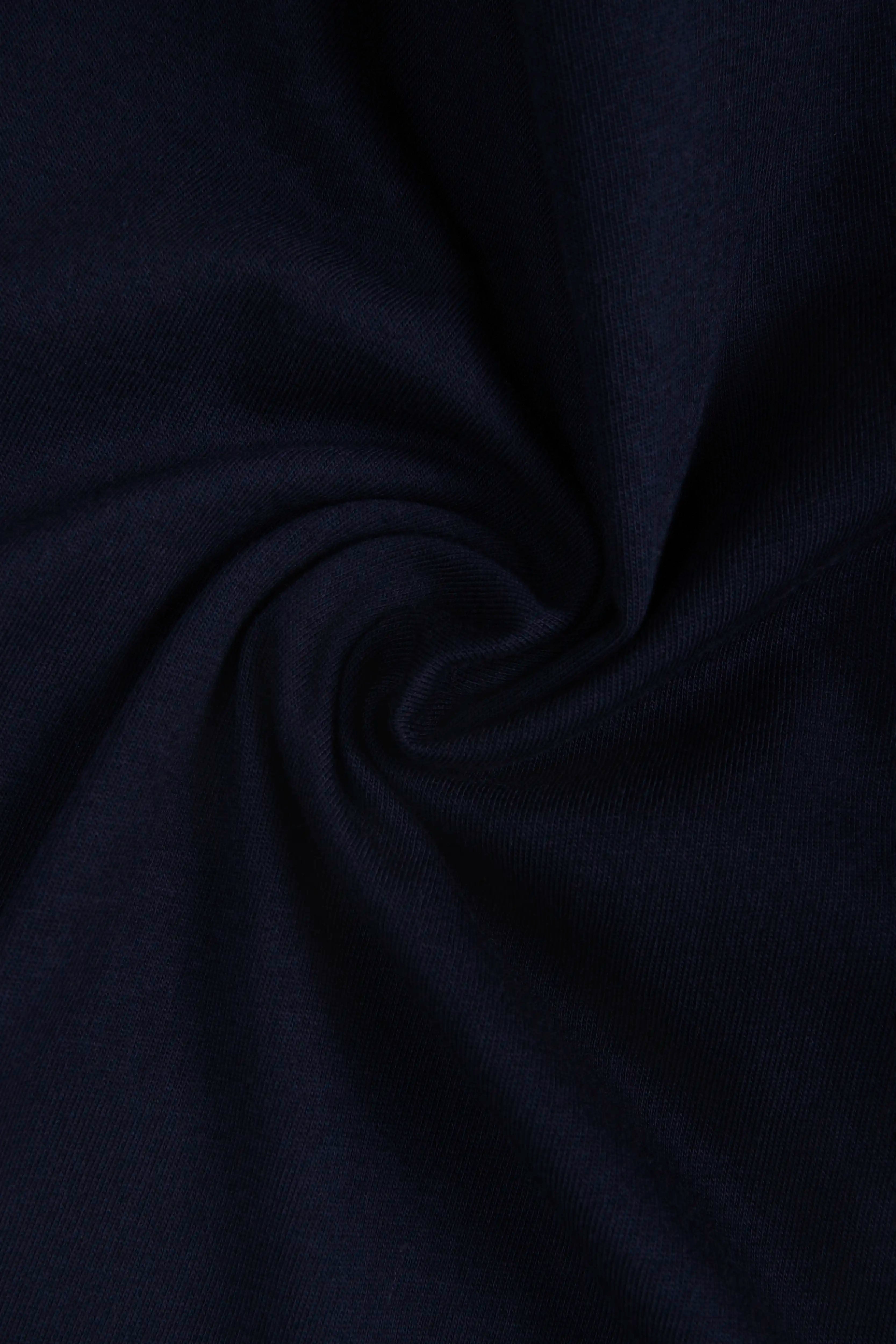 CAMISETA ESPECIAL ESTAMPADO LOCALIZADO COLOR AZUL OSCURO