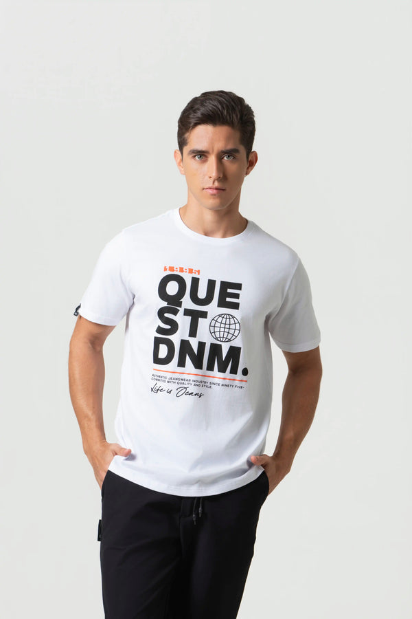 CAMISETA ESPECIAL ESTAMPADO LOCALIZADO COLOR BLANCO BLANCO