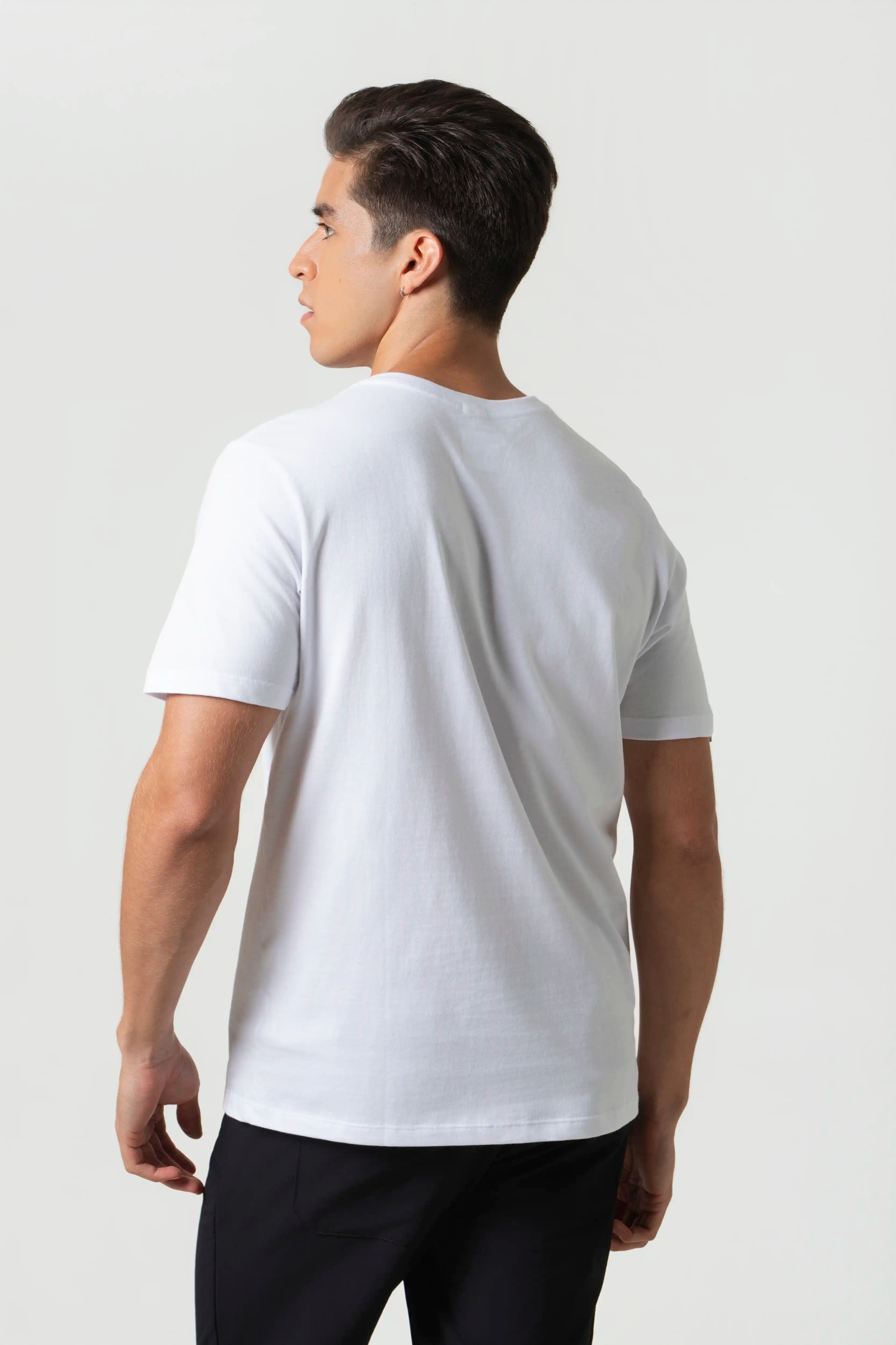 CAMISETA ESPECIAL ESTAMPADO LOCALIZADO COLOR BLANCO BLANCO