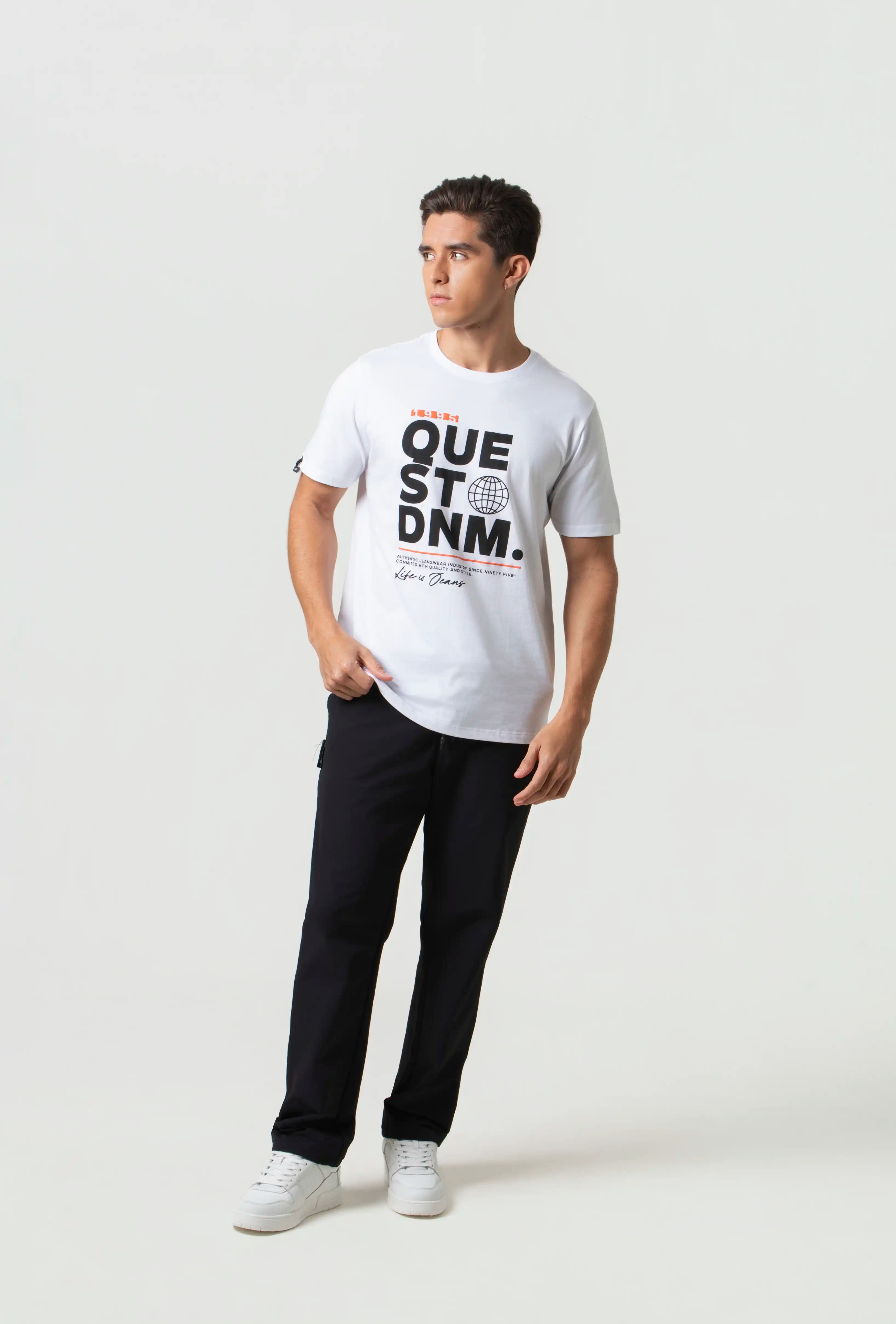 CAMISETA ESPECIAL ESTAMPADO LOCALIZADO COLOR BLANCO BLANCO