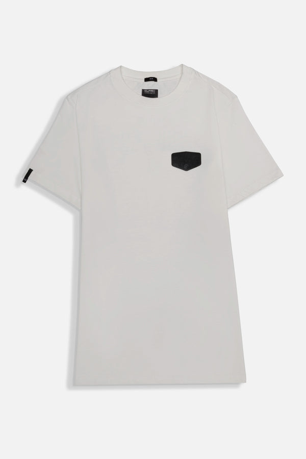 CAMISETA ESPECIAL ESTAMPADO LOCALIZADO COLOR IVORY