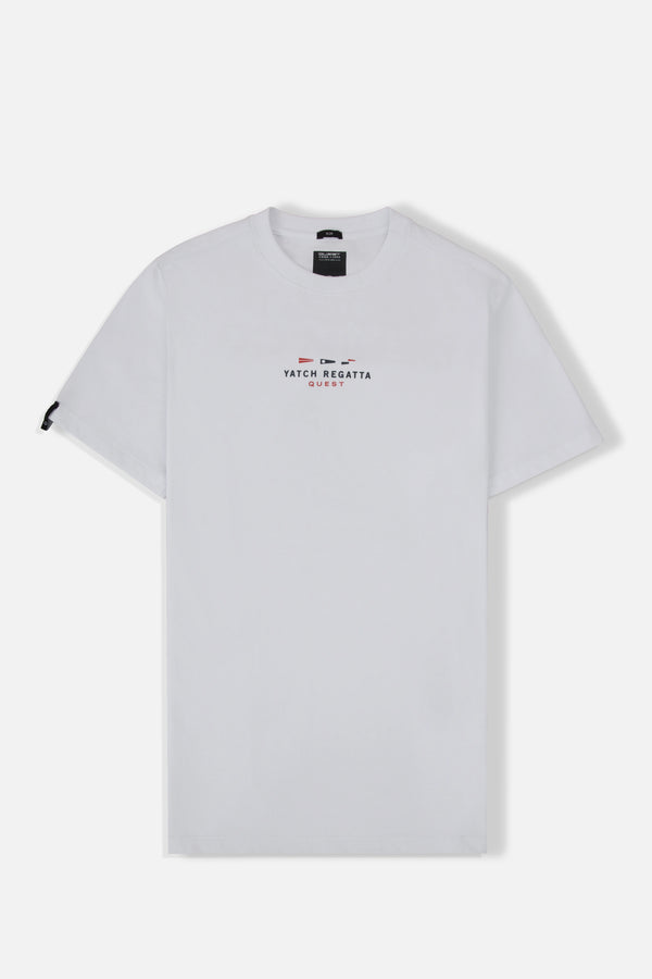 CAMISETA ESPECIAL ESTAMPADO LOCALIZADO COLOR BLANCO BLANCO – Quest Colombia