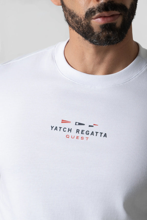 CAMISETA ESPECIAL ESTAMPADO LOCALIZADO COLOR BLANCO BLANCO – Quest Colombia