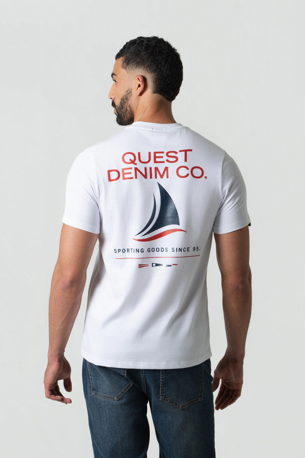 CAMISETA ESPECIAL ESTAMPADO LOCALIZADO COLOR BLANCO BLANCO