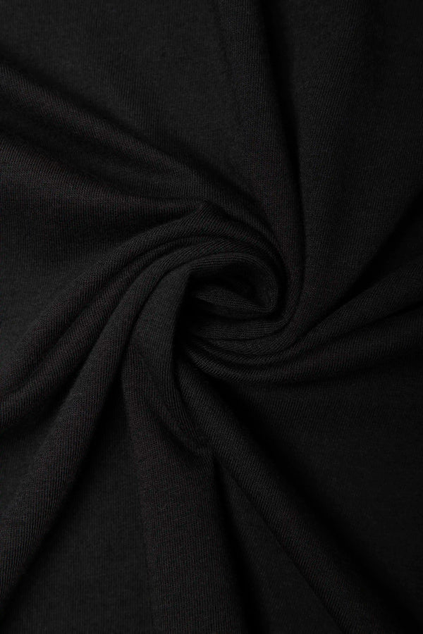 CAMISETA ESPECIAL ESTAMPADO LOCALIZADO COLOR NEGRO