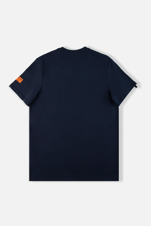 CAMISETA ESPECIAL ESTAMPADO LOCALIZADO COLOR AZUL OSCURO
