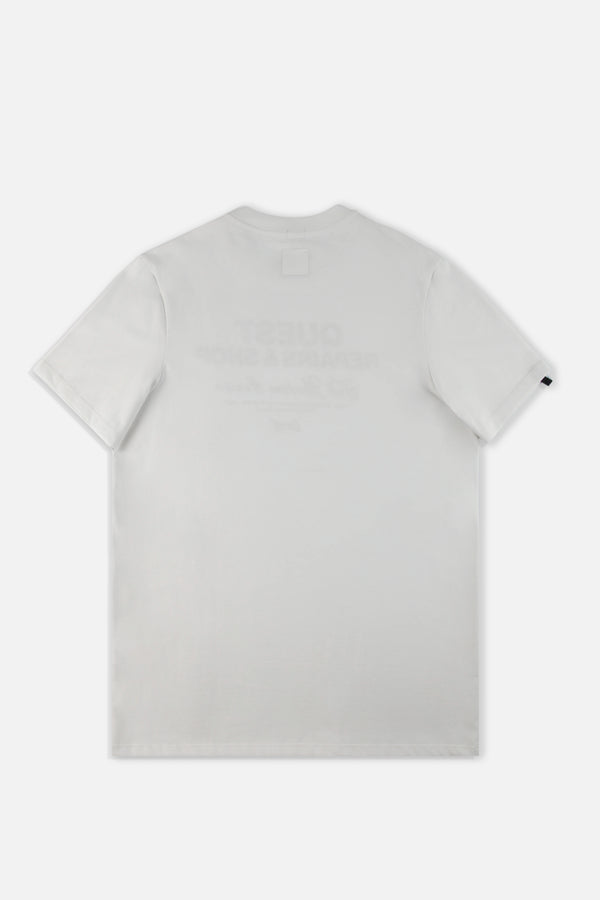 CAMISETA ESPECIAL ESTAMPADO LOCALIZADO COLOR IVORY