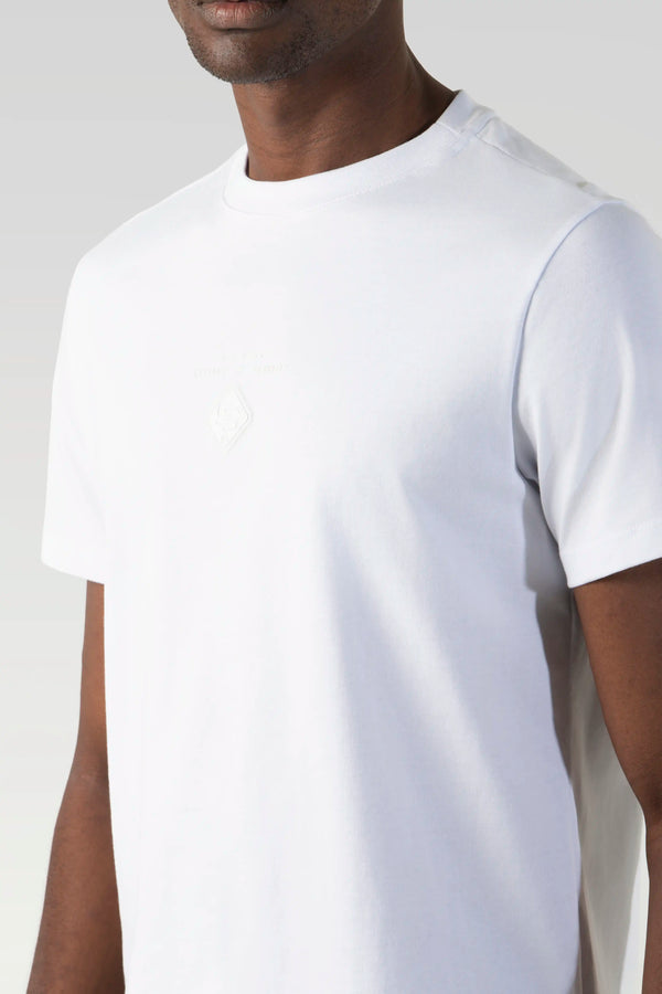 CAMISETA ESTAMPADO LOCALIZADO COLOR BLANCO