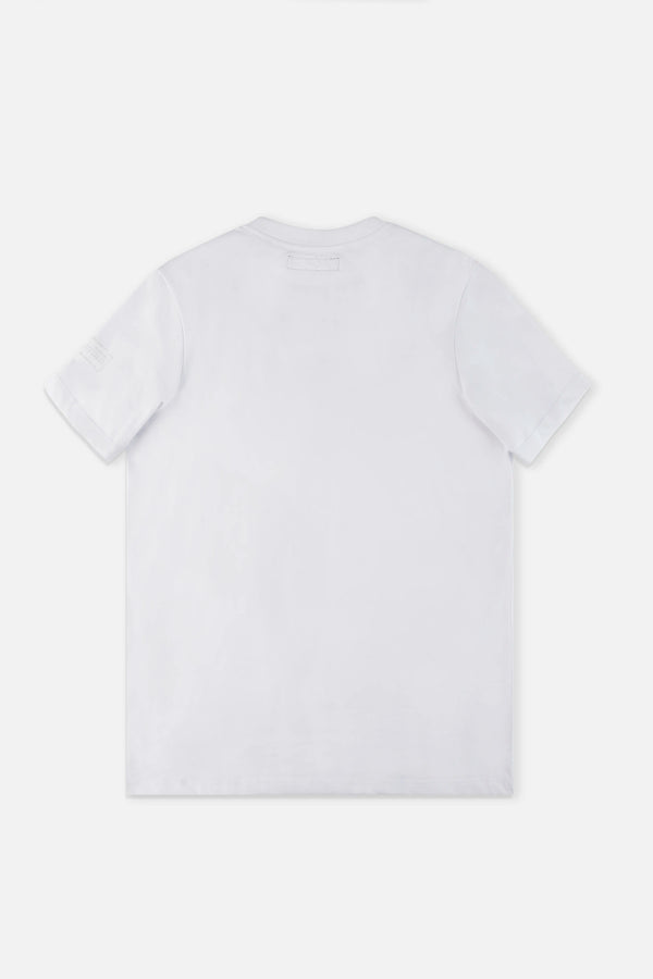CAMISETA ESTAMPADO LOCALIZADO COLOR BLANCO