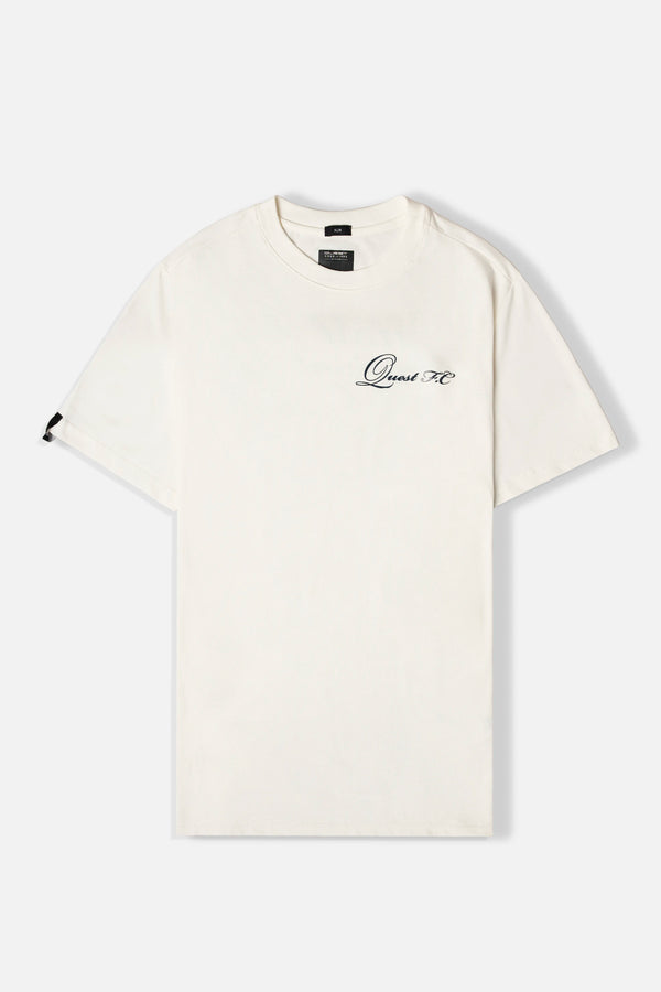 CAMISETA ESPECIAL ESTAMPADO LOCALIZADO COLOR IVORY