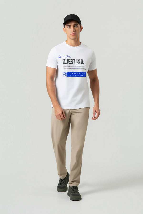 CAMISETA ESPECIAL ESTAMPADO LOCALIZADO COLOR BLANCO BLANCO