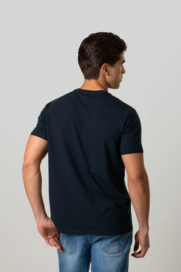 CAMISETA ESPECIAL UNICOLOR COLOR AZUL OSCURO
