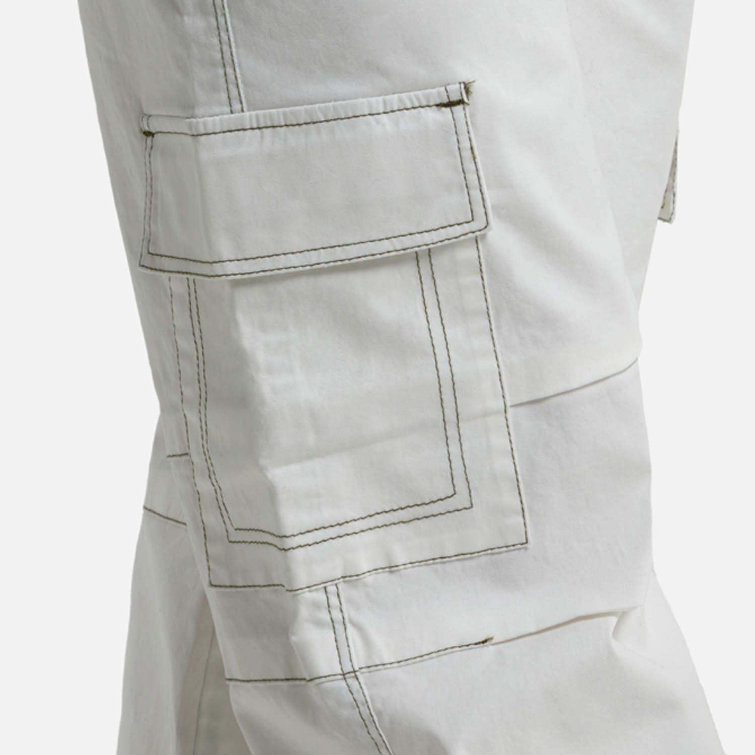 PANTALON CARGO COLOR IVORY