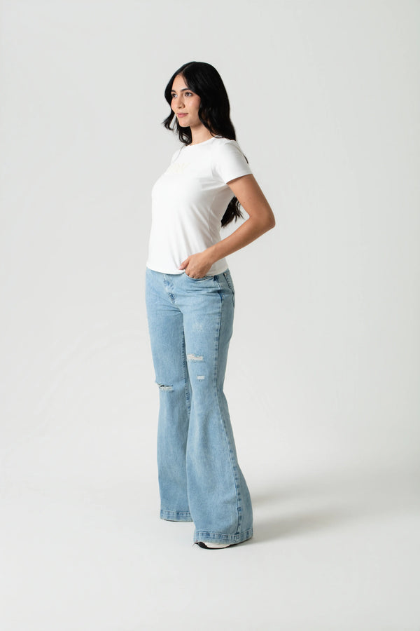 JEAN 5 BOLSILLOS COLOR AZUL CLARO