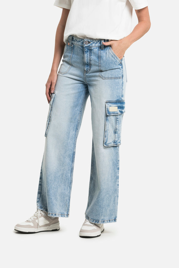 JEAN CARGO COLOR AZUL MEDIO