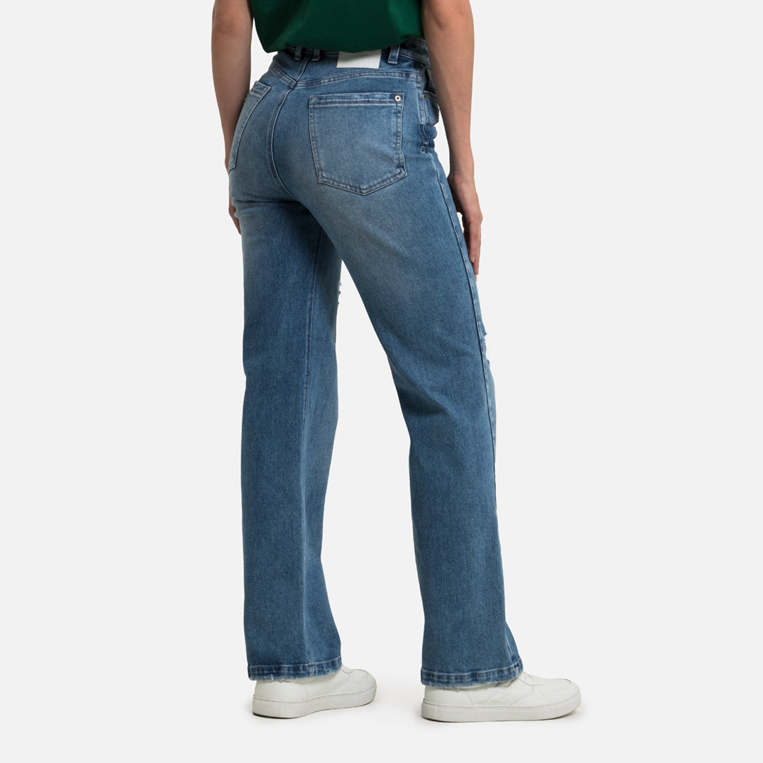 JEAN 5 BOLSILLOS COLOR AZUL MEDIO