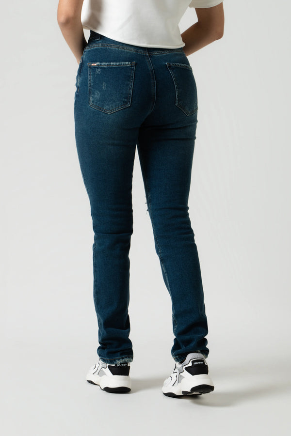 JEAN 5 BOLSILLOS COLOR AZUL MEDIO