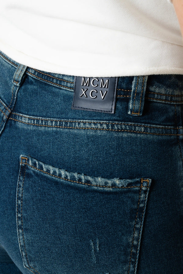 JEAN 5 BOLSILLOS COLOR AZUL MEDIO