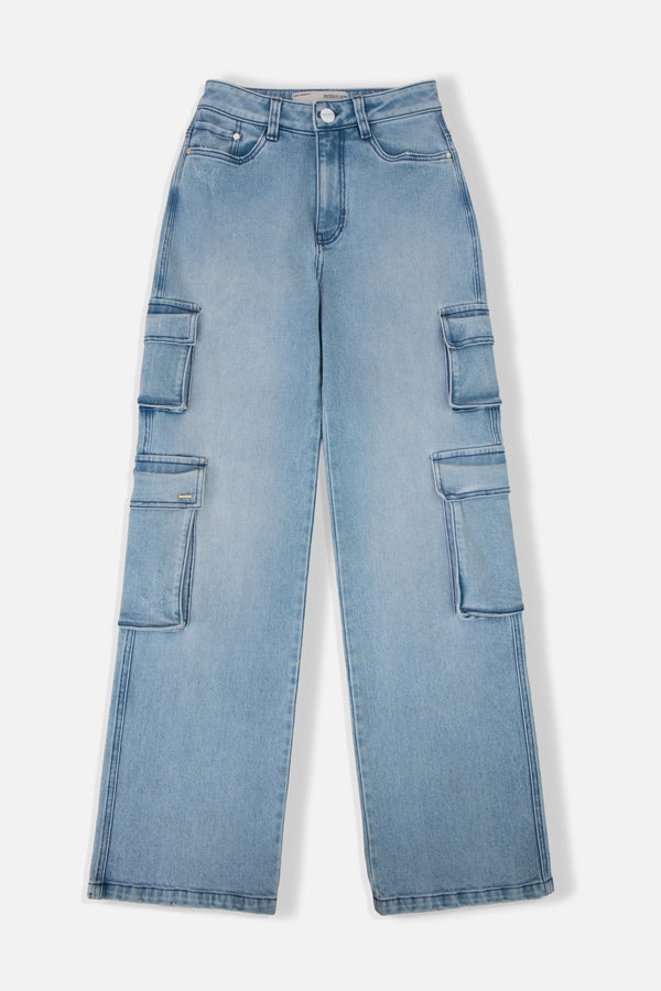 JEAN CARGO COLOR AZUL CLARO