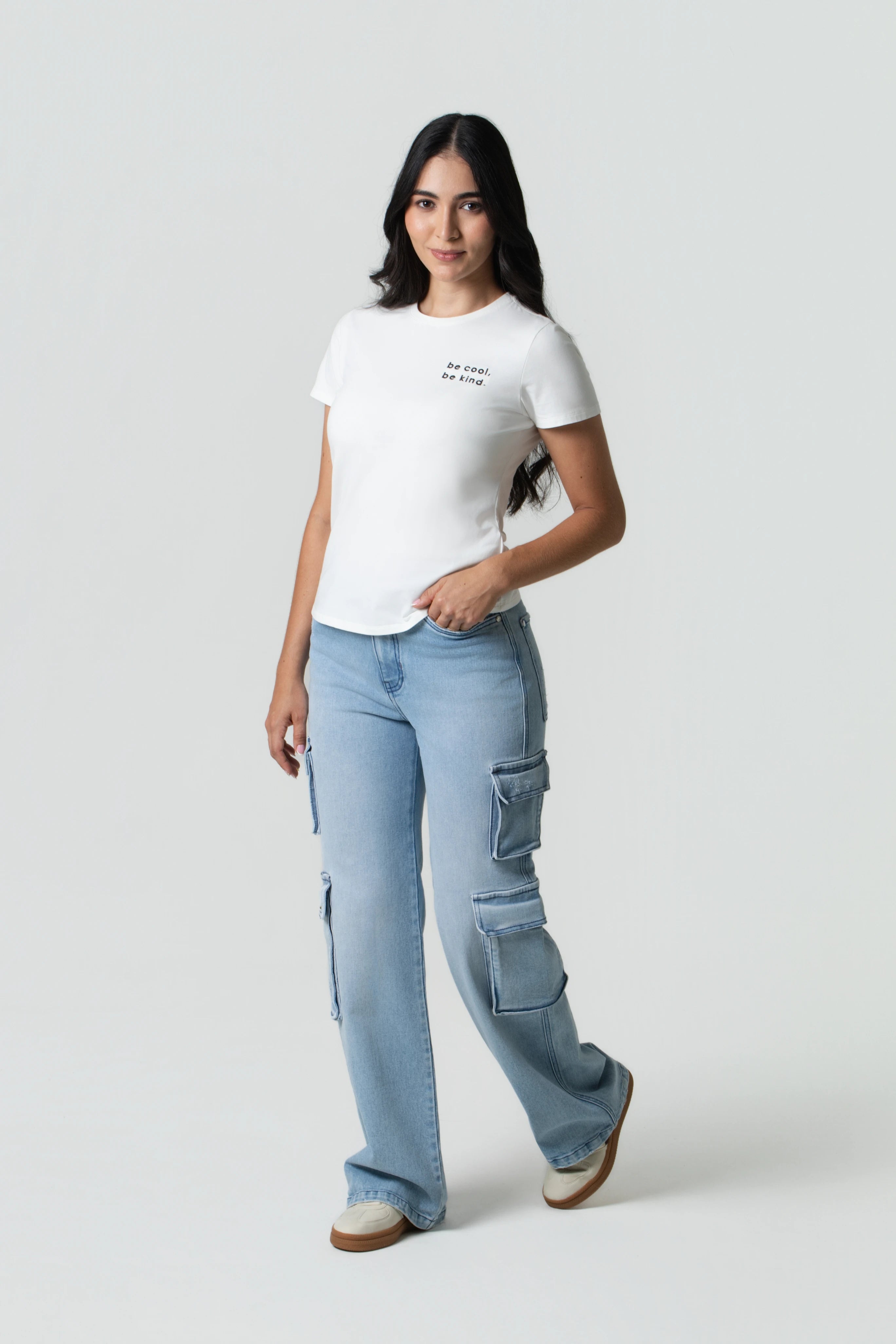 JEAN CARGO COLOR AZUL CLARO