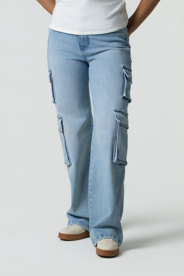 JEAN CARGO COLOR AZUL CLARO
