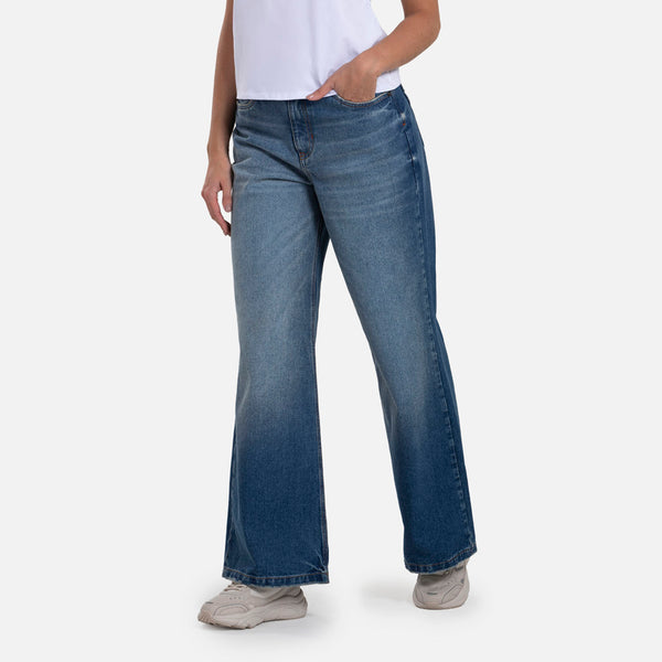 JEAN 5 BOLSILLOS COLOR AZUL MEDIO