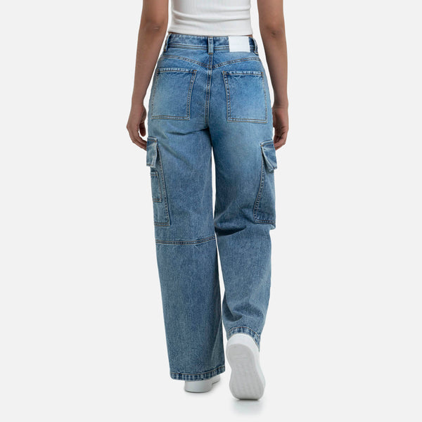 JEAN CARGO COLOR AZUL MEDIO