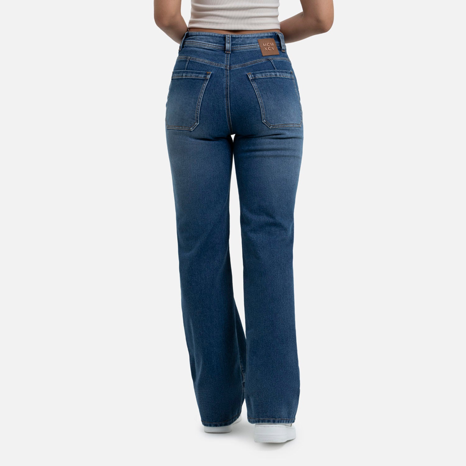 JEAN 5 BOLSILLOS COLOR AZUL MEDIO