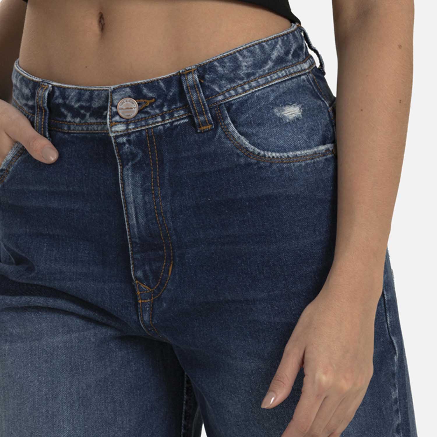 JEAN 5 BOLSILLOS COLOR AZUL OSCURO