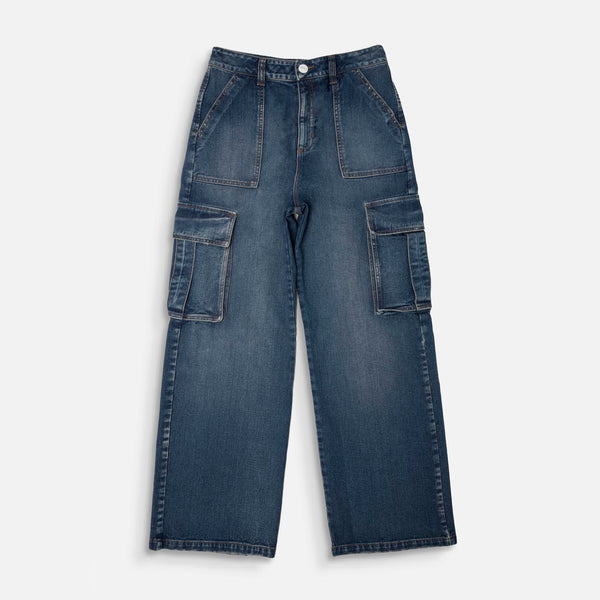 JEAN CARGO COLOR AZUL OSCURO