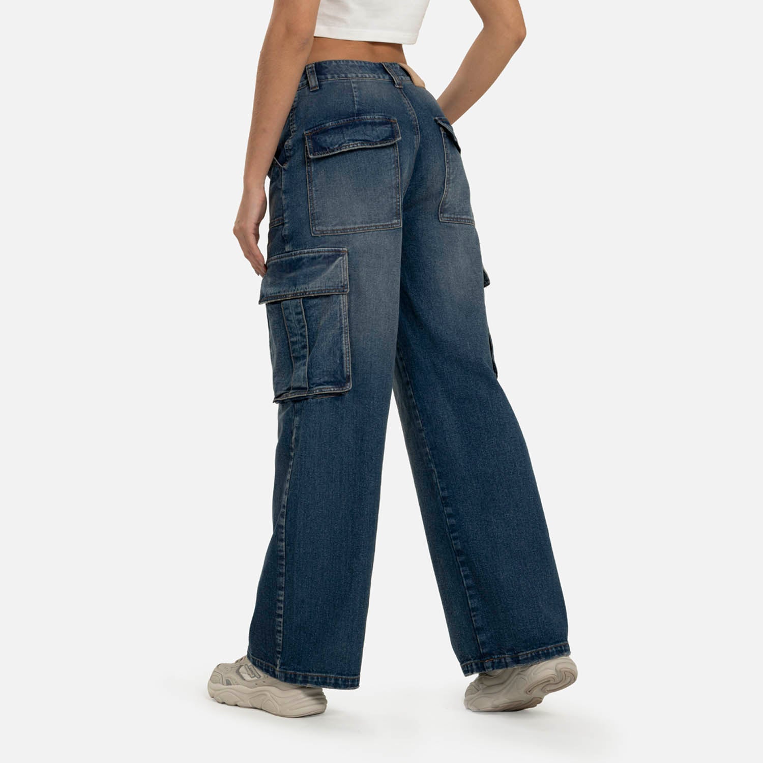 JEAN CARGO COLOR AZUL OSCURO