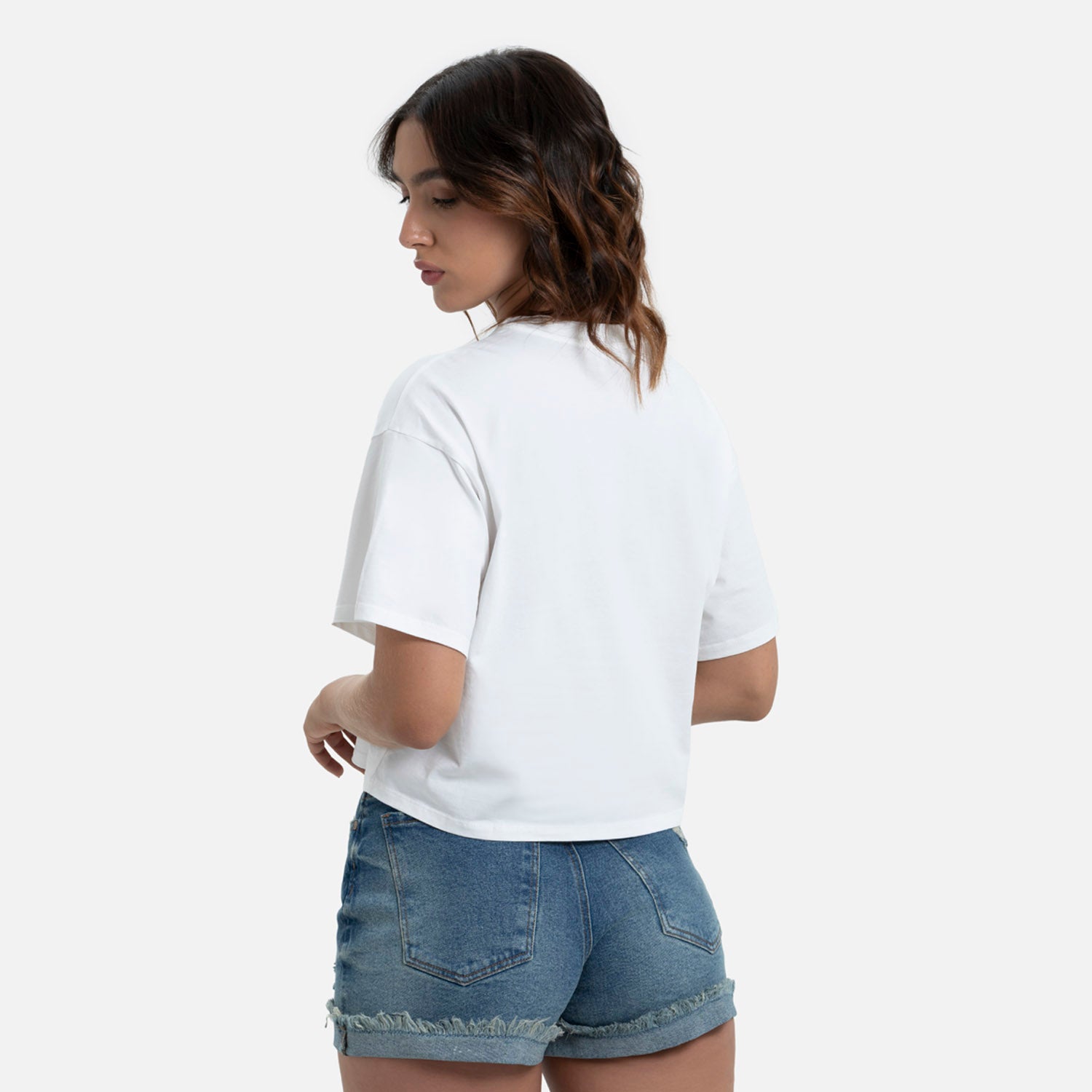 CAMISETA MANGA CORTA COLOR IVORY