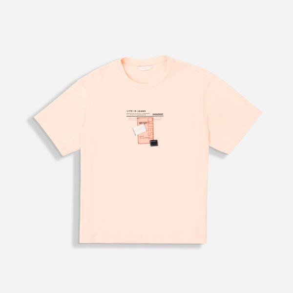 CAMISETA MANGA CORTA COLOR PEACH PARFAIT