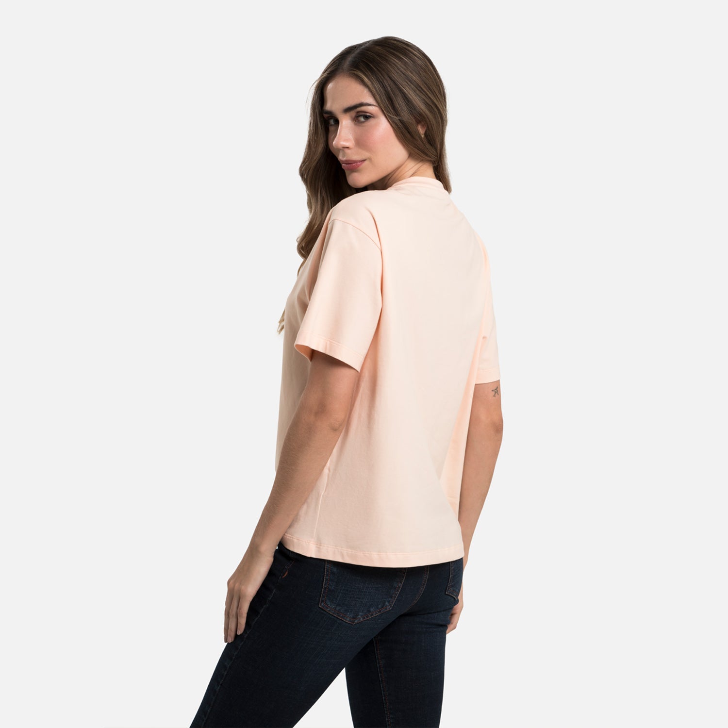 CAMISETA MANGA CORTA COLOR PEACH PARFAIT