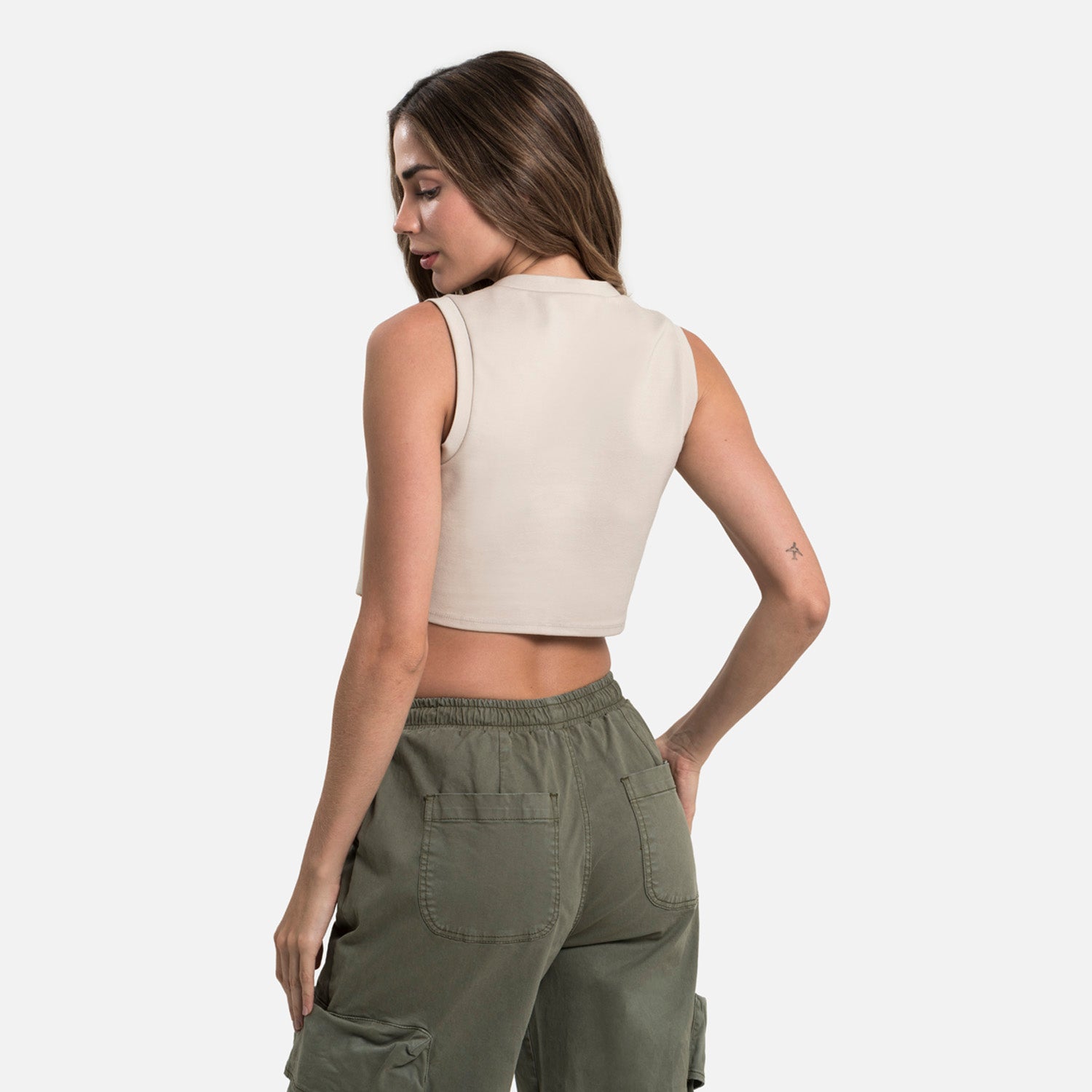 CAMISETA MANGA SISA COLOR ARENA