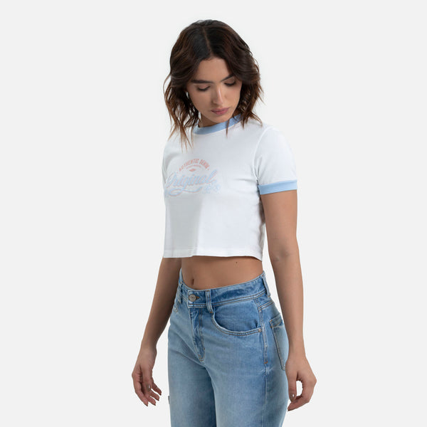CAMISETA MANGA CORTA COLOR IVORY