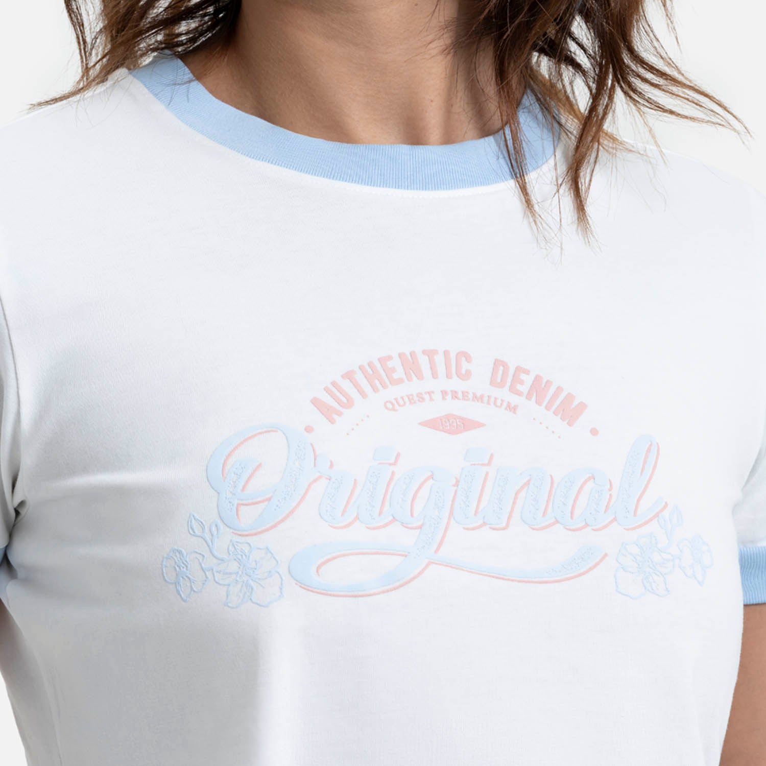 CAMISETA MANGA CORTA COLOR IVORY
