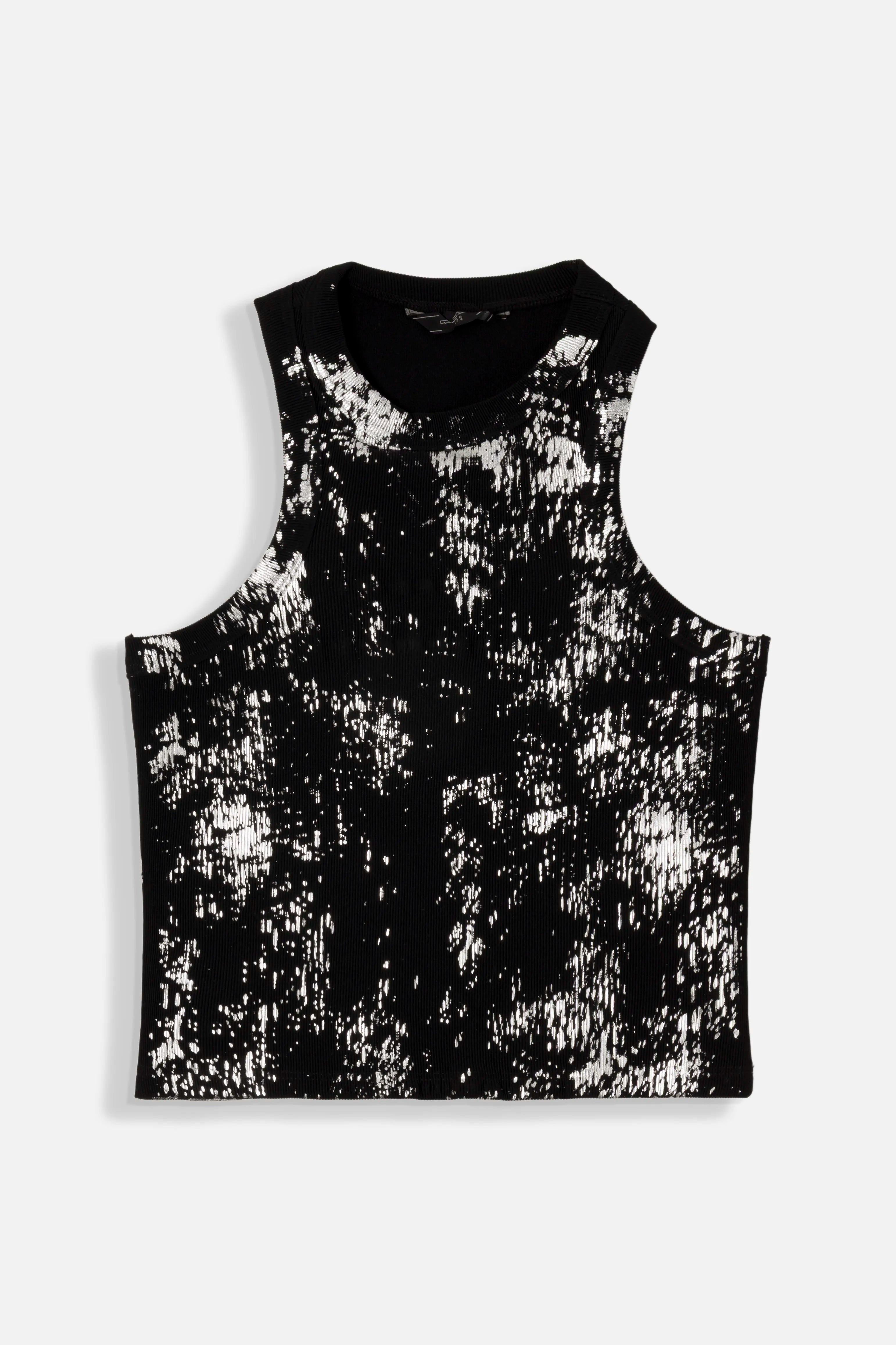 CAMISETA MANGA SISA COLOR NEGRO