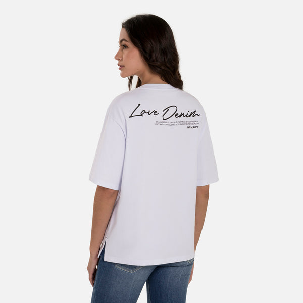 CAMISETA MANGA CORTA COLOR BLANCO OPTICO